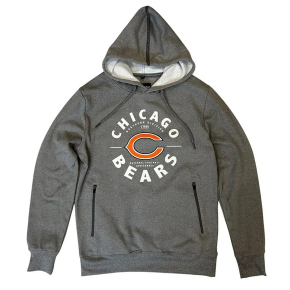 Other - Chicago Bears Hoodie Mens Small Gray Fleece National Football Conference NFL Zip